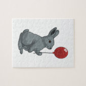 Rabbit with Balloon Legpuzzel (Horizontaal)