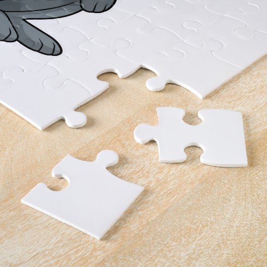 Rabbit with Balloon Legpuzzel (Zijkant)