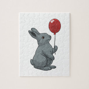 Rabbit with Balloon Legpuzzel