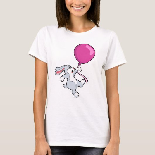 Rabbit with Balloon T-shirt (Voorkant)