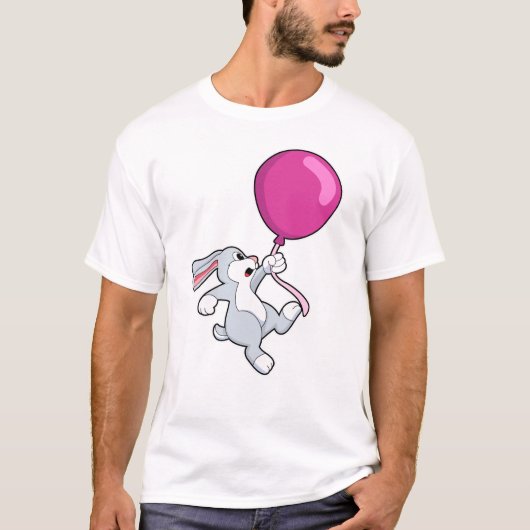 Rabbit with Balloon T-shirt (Voorkant)