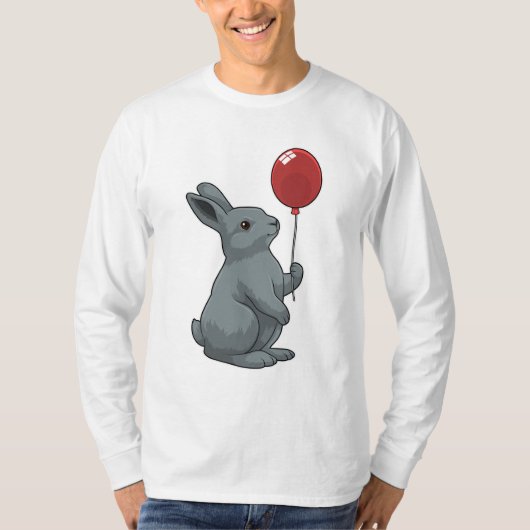 Rabbit with Balloon T-shirt (Voorkant)