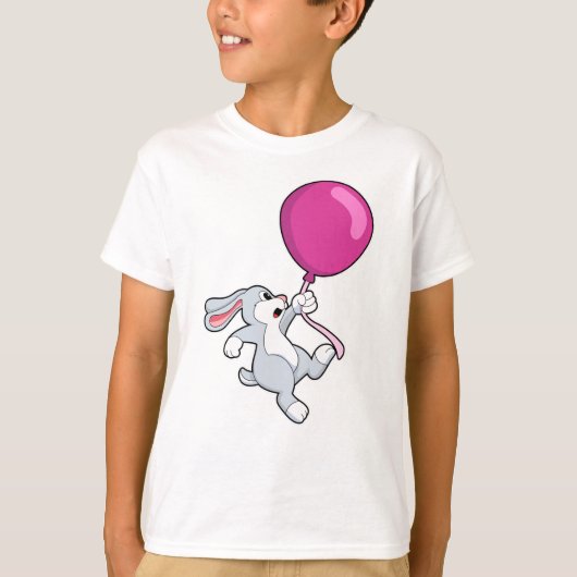 Rabbit with Balloon T-shirt (Voorkant)