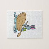 Rabbit with Boat & Paddle Legpuzzel (Horizontaal)