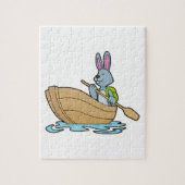 Rabbit with Boat & Paddle Legpuzzel (Verticaal)