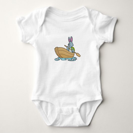 Rabbit with Boat & Paddle Romper (Voorkant)