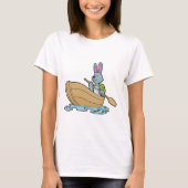 Rabbit with Boat & Paddle T-shirt (Voorkant)