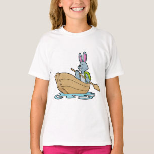 Rabbit with Boat & Paddle T-shirt