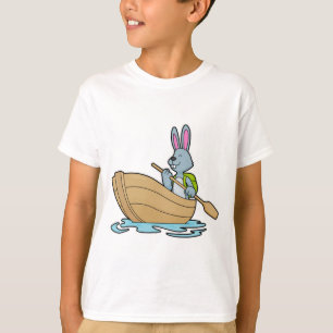 Rabbit with Boat & Paddle T-shirt