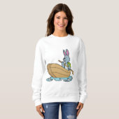 Rabbit with Boat & Paddle Trui (Voorkant volledig)