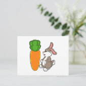 Rabbit with Carrot (2).PNG Briefkaart (Staand voorkant)