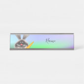 Rabbit with Carrot Bureau Naambordje (Voorkant)