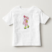 Rabbit with Roller skates Kinder Shirts (Voorkant)