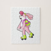 Rabbit with Roller skates Legpuzzel (Verticaal)