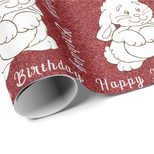 Rabbit Wrapping Paper Cadeaupapier (Rol Hoek)