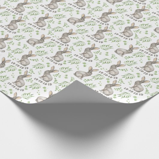 Rabbit Wrapping Paper Cadeaupapier (Hoek)