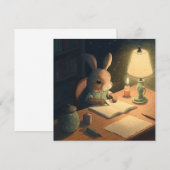 Rabbit Writing at Desk - (Voorkant / Achterkant)
