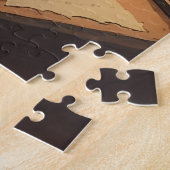 Rabbit Writing at Desk - Legpuzzel (Zijkant)