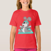 Rabbit Yoga Fitness meditatie T-shirt (Voorkant)