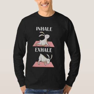 Rabbit Yoga Funny Bunnie in Yoga posities Sports T-shirt