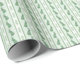 Rabbits and Hydrangeas Wrapping Paper Cadeaupapier