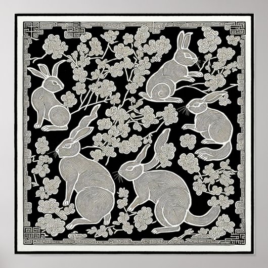 Rabbits Art Print (Voorkant)