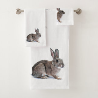 Rabbits Bathroom Towel Set Bad Handdoek