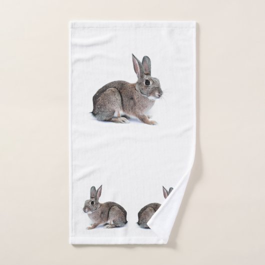 Rabbits Bathroom Towel Set Bad Handdoek (Handdoek)