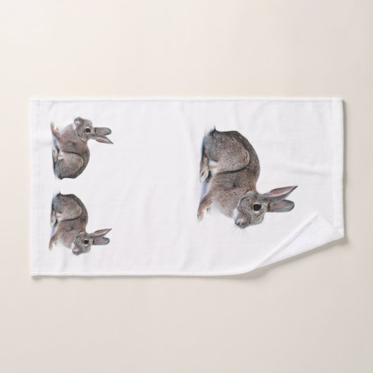 Rabbits Bathroom Towel Set Bad Handdoek (Handdoek)