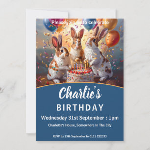 Rabbits Birthday Kaart