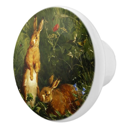 Rabbits Ceramic Pull Keramische Knop (Rechts)