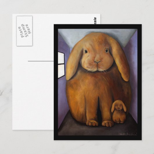 Rabbits Den Briefkaart (Voorkant / Achterkant)