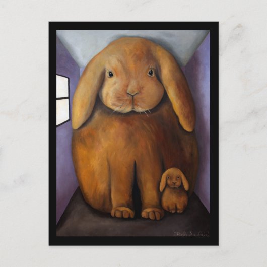 Rabbits Den Briefkaart (Voorkant)