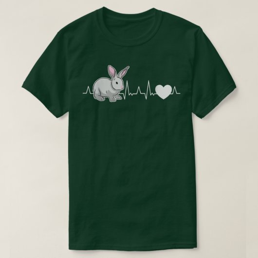 Rabbits Heartbeat Rabbit T-Shirt (Design voorkant)