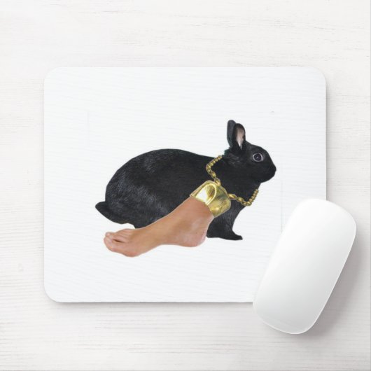 Rabbit's Lucky Human Foot Muismat (Met muis)