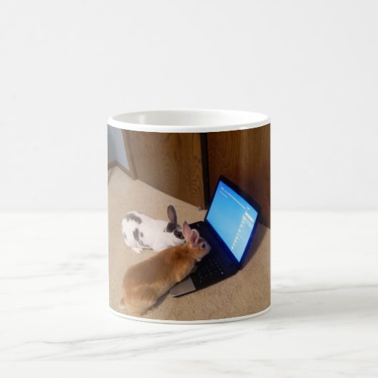 Rabbits op internet door JokeApptv Tm Koffiemok (Center)