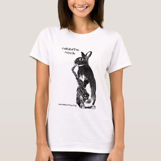 Rabbits Rock! T-shirt (Voorkant)