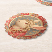 Rabbit's Royal Dress Kartonnen Onderzetters (Gekanteld)