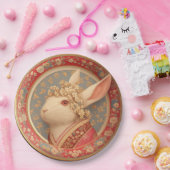 Rabbit's Royal Dress Papieren Bordje (Feest)