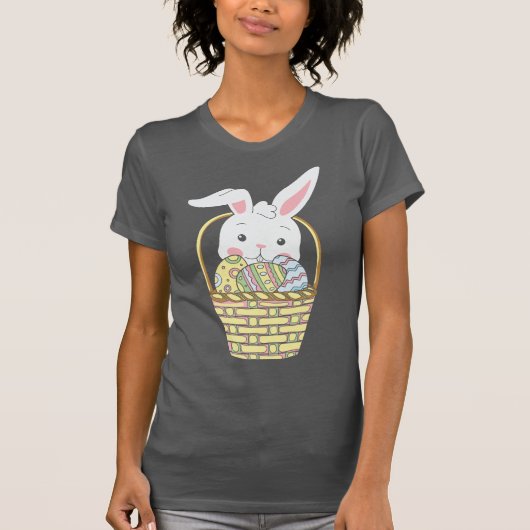 Rabbits T Shirt Design Easter Clothing (Voorkant)