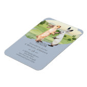 Rabbits Weddenschap Couple Country Garden Magneet (Linkerzijde)