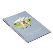 Rabbits Weddenschap Couple Country Garden Notitieboek (Rechterzijde)