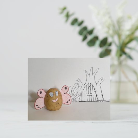 Rabbitswood Potato Fairy Number 1 Funny Briefkaart (Staand voorkant)
