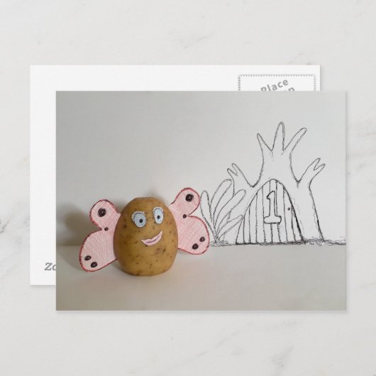 Rabbitswood Potato Fairy Number 1 Funny Briefkaart (Voorkant / Achterkant)