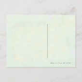 Rabbitt Alice Wonderland ~ Briefkaart / Uitnodigin (Achterkant)