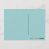 Rabbitt Alice Wonderland ~ Briefkaart / Uitnodigin (Achterkant)