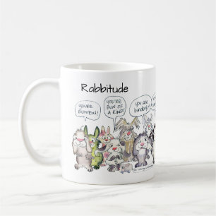 Rabbitude 19 Cartoon Rabbits Koffiemok