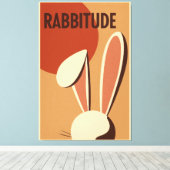 Rabbitude Poster Canvas Afdruk (Insitu (Houten vloer))