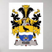 Rabe Family Crest Poster (Voorkant)
