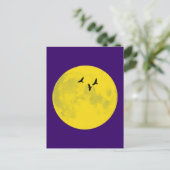 Raben Mond raven moon Briefkaart (Staand voorkant)